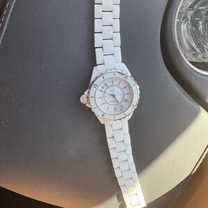 CHANEL J12 33mm Quartz White Dial Ceramic Ladies Watch